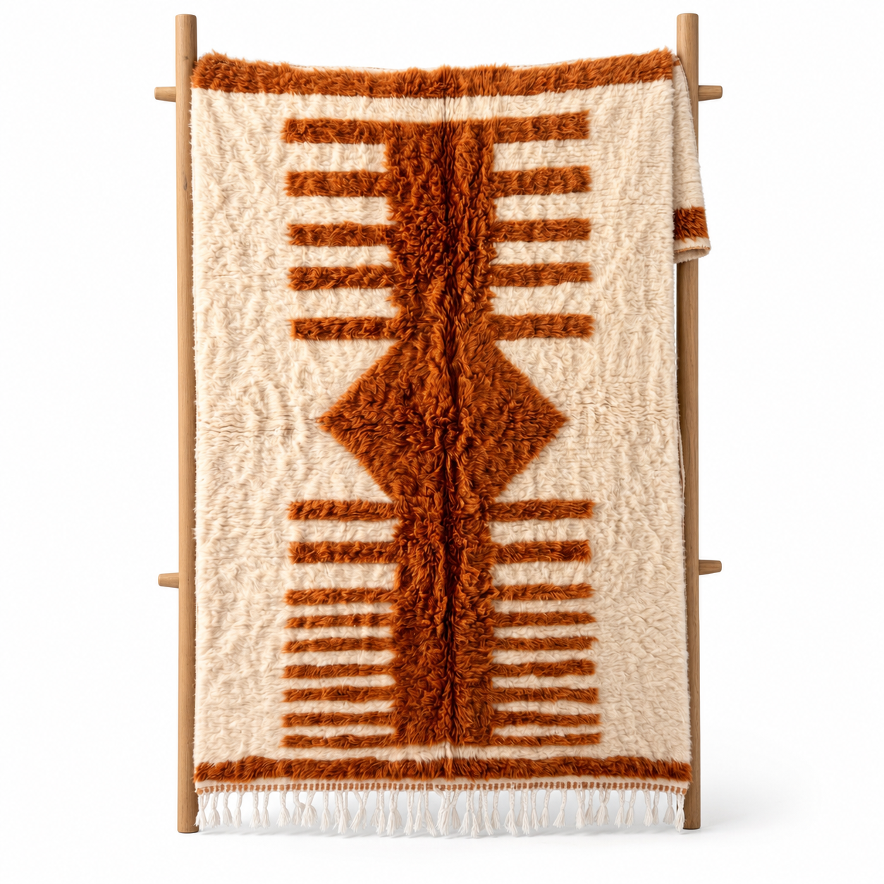 Amazigh Wool Geometric Rug – Amazigh Rug with Symbolic Character