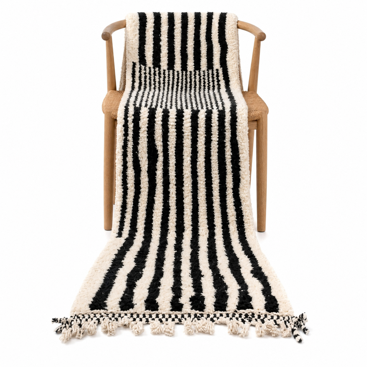 Berber Black White Rug