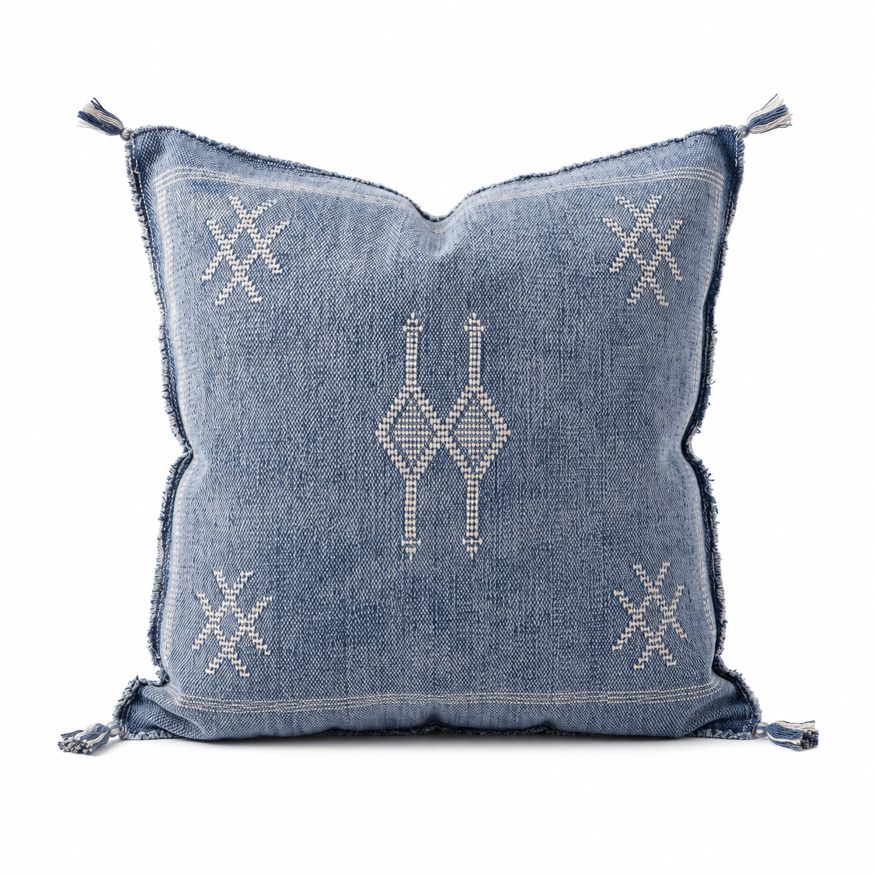 Berber Blue Cactus Pillow