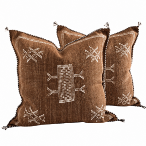 Berber Brown Cactus Pillow