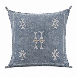 Berber Cactus Silk Cover 20×20 Blue Jeans Pillow