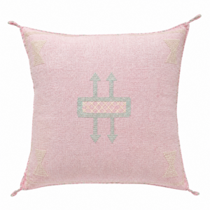 Berber Cactus Silk Cover 20×20 Dusty Pink Pillow
