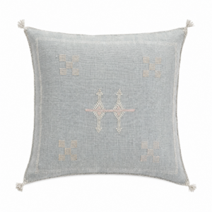 Berber Cactus Silk Cover 20×20 Ice Blue Pillow