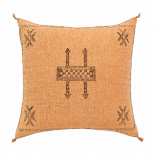 Berber Cactus Silk Cover 20×20 Peach-Tan Sabra Pillow