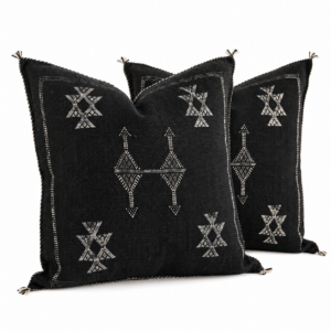Berber Cactus Silk Handmade Sabra Cushion Cover Pillow