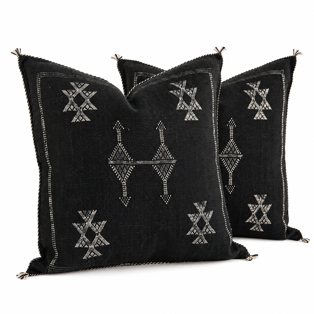 Berber Cactus Silk Handmade Sabra Cushion Cover Pillow