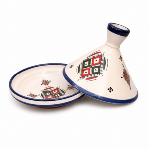 Berber Geometric Ceramic Piece – Atlas-Inspired Pottery Accent