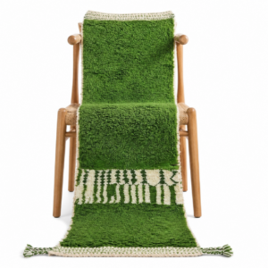 Berber Green Hallway Rug
