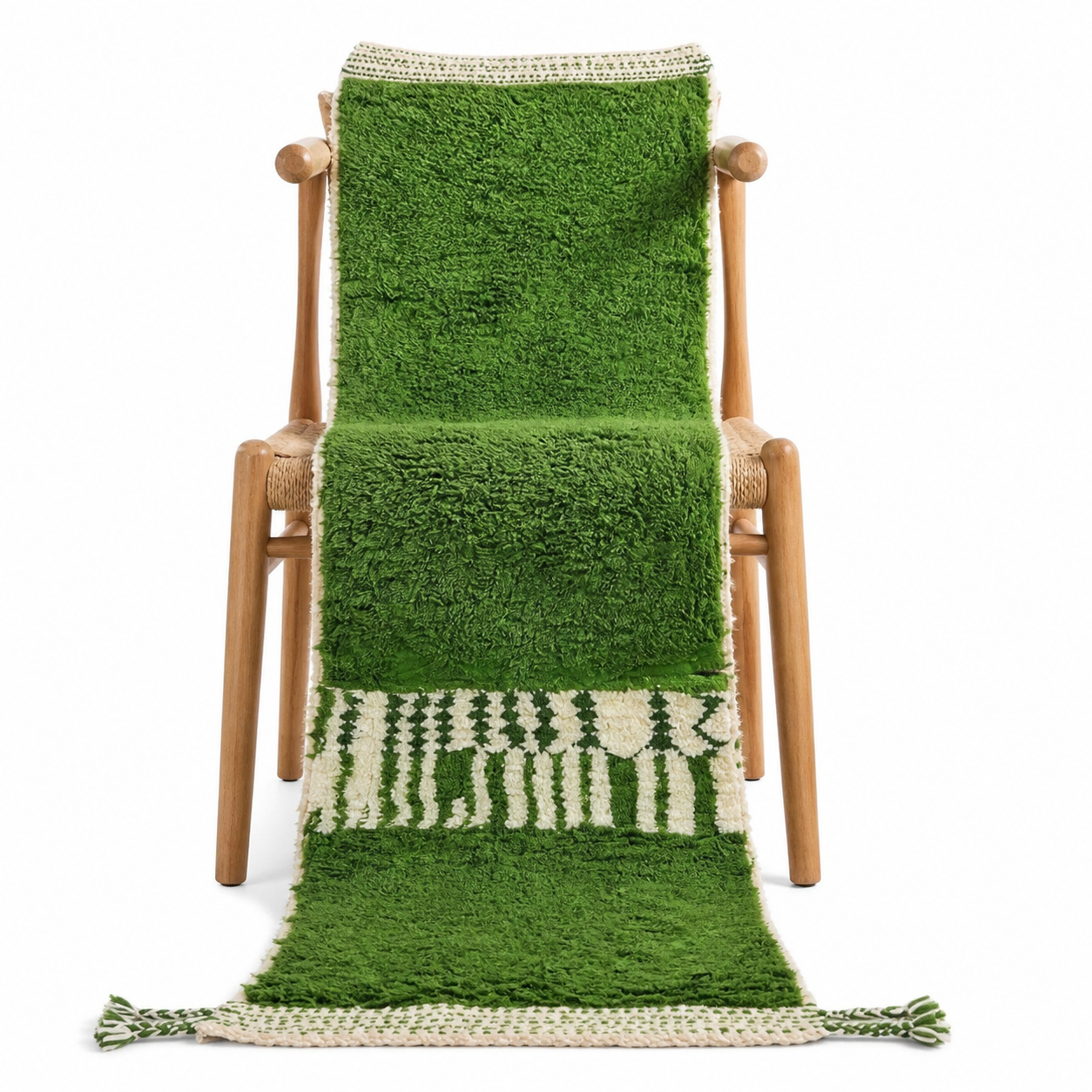Berber Green Hallway Rug