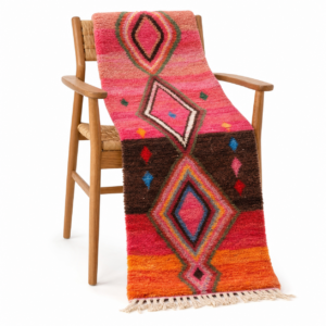 Berber Handwoven Pink Rug