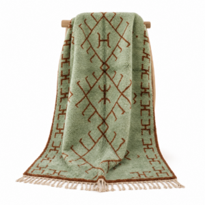 Berber Sage Green Beni ourain Rug