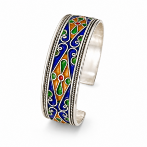 Berber Silver Diamond Bracelet – Atlas Motif Bracelet