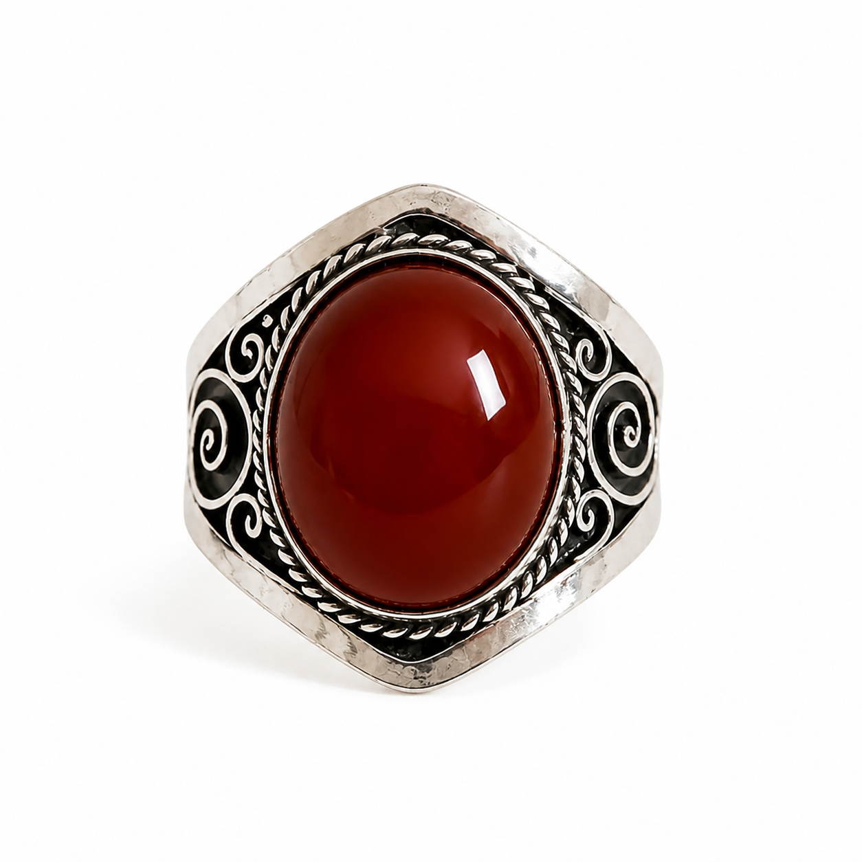 Berber Silver Diamond Ring – Symbolic Berber Finger Jewelry