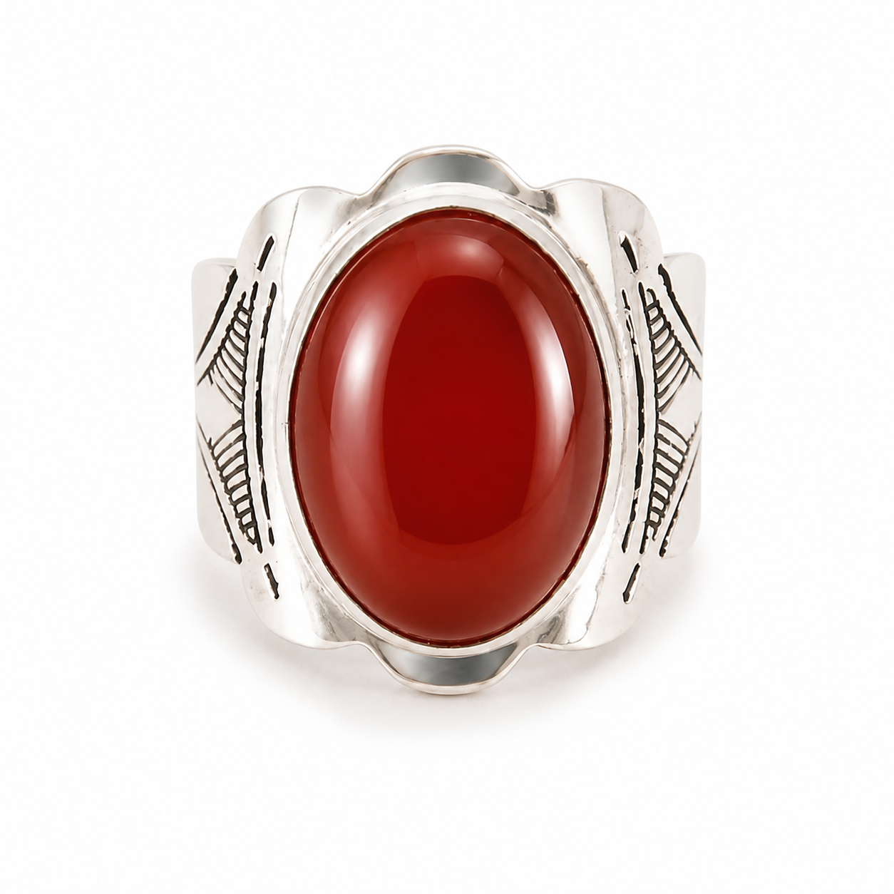 Berber Silver Geometric Ring – Symbolic Berber Finger Jewelry