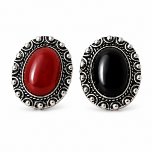 Berber Silver Necklace – Tarra Onyx Geometric Heritage Design