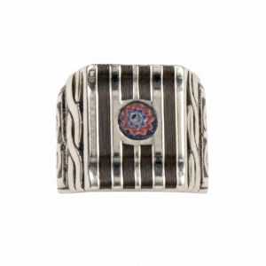 Berber Silver Ring: Tuareg African Handmade Chevron Bead Tribal Jewelry