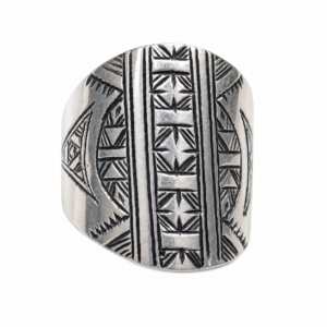 Berber Sterling Silver Ring: Handmade Engraved Tribal Jewelry, African Tuareg Ring