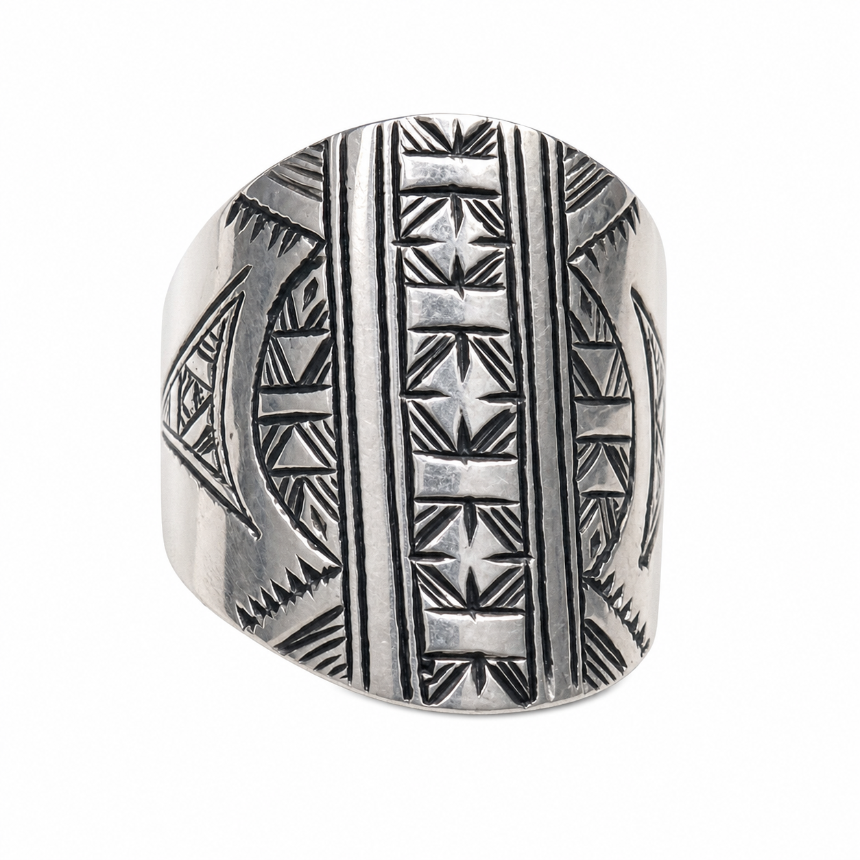 Berber Sterling Silver Ring: Handmade Engraved Tribal Jewelry, African Tuareg Ring