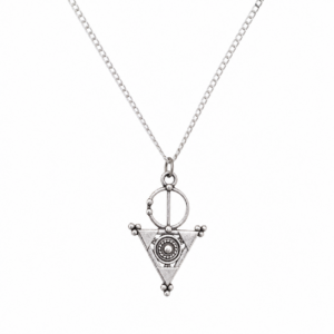 Berber Sterling Silver Tizerzai Necklace: Amazigh Fibula Pendant