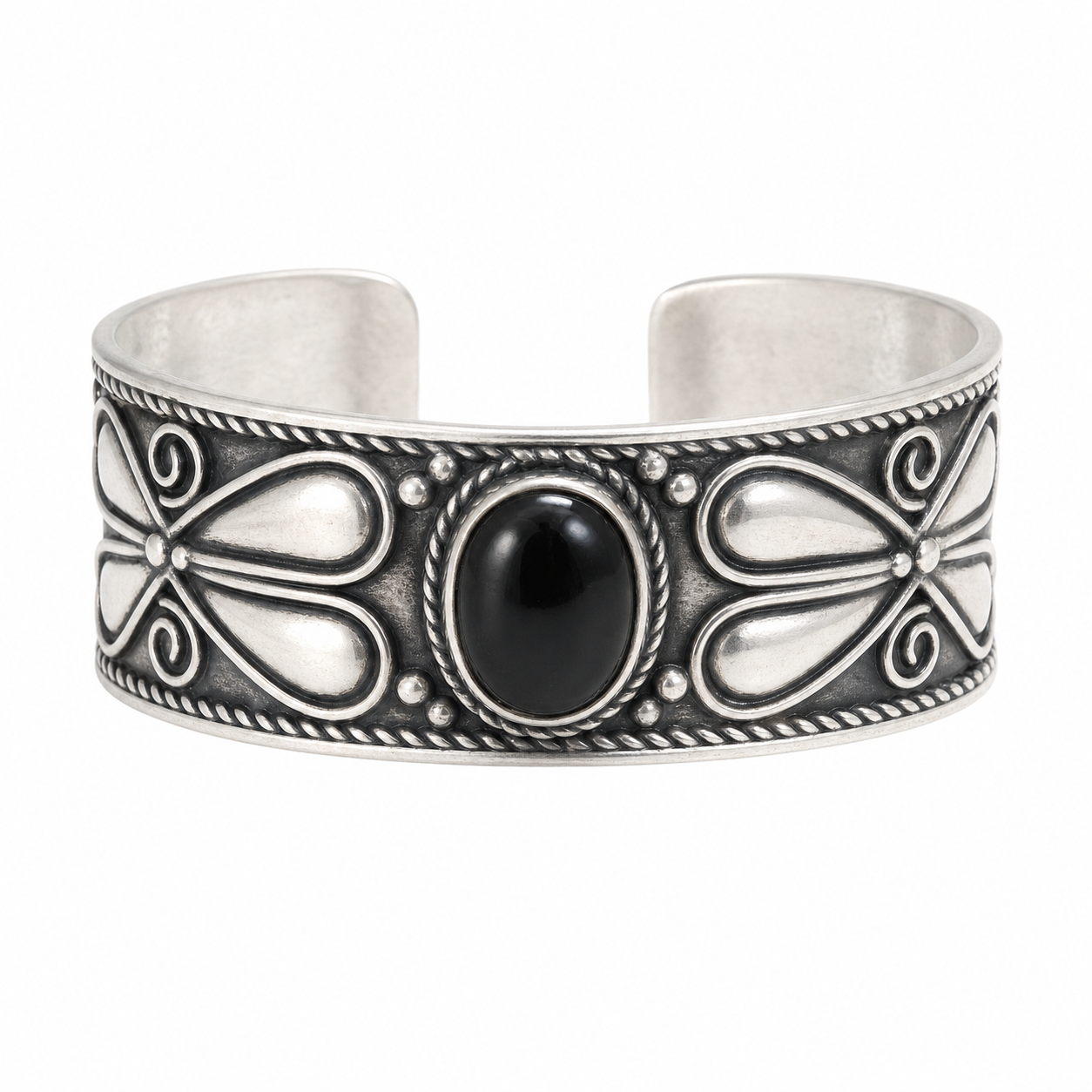 Berber Tuareg Sterling Silver Cuff Bracelet: Tribal Jewelry