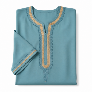 bleu Kaftan – Korean Crepe Festive Wear