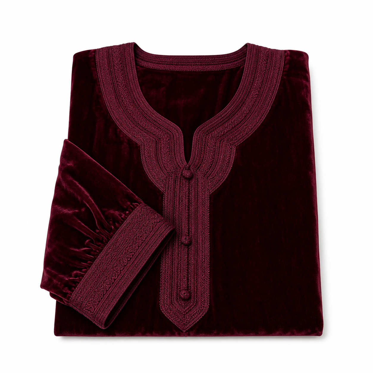 Bordeaux Kaftan - Velours Occasion Wear