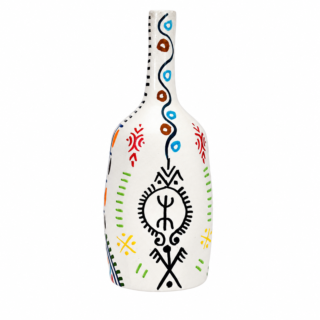 bouteille Vase - Amazigh Decorative Pottery