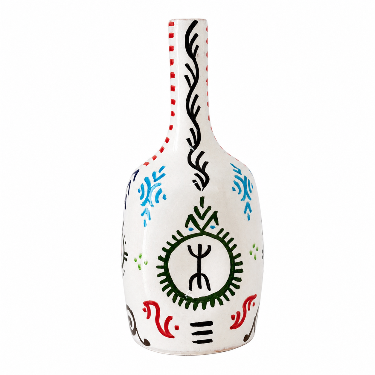 bouteille Vase - Amazigh Decorative Pottery