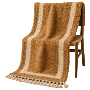 Camel Beige Berber Wool Rug – Minimal Moroccan Atlas Carpet
