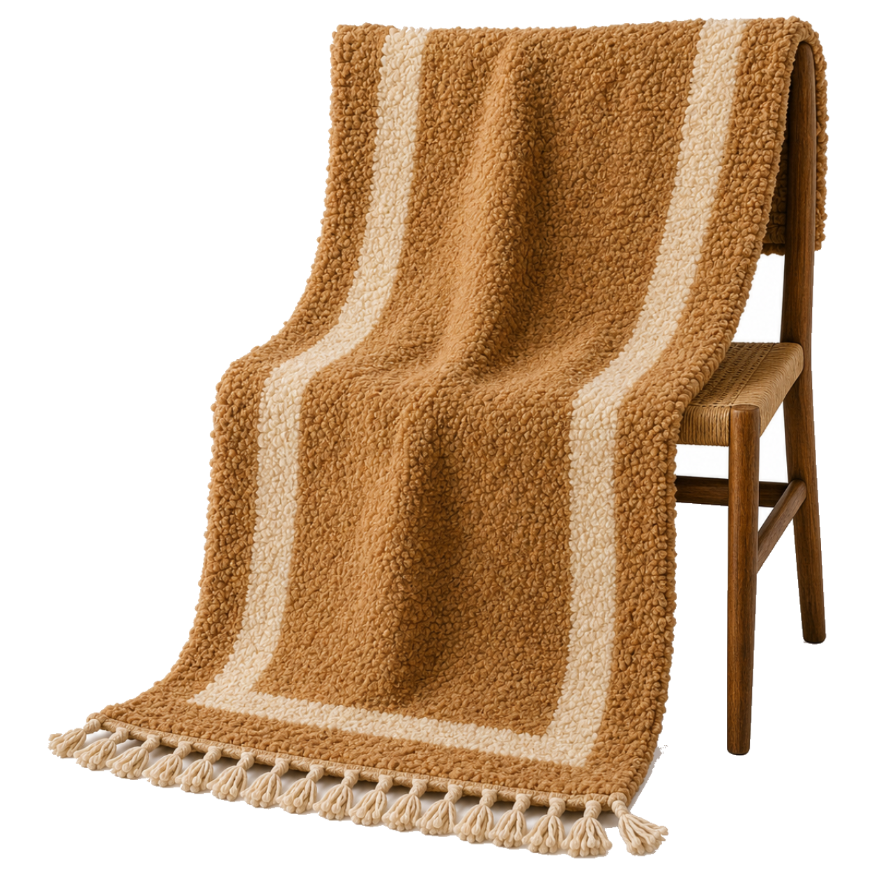 Camel Beige Berber Wool Rug – Minimal Moroccan Atlas Carpet