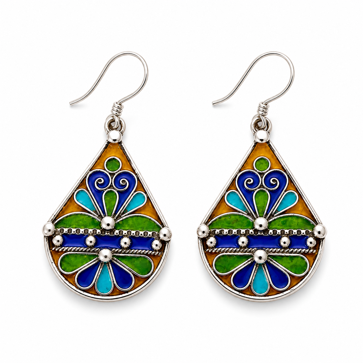 Cherifa Earrings - Amazigh Silver Heritage Jewelry