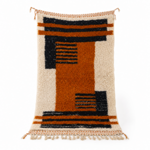 Colorful Berber Beni Ourain Wool Rug – Custom Moroccan Floor Textile