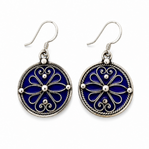 Djedjiga Earrings – Amazigh Silver Heritage Jewelry