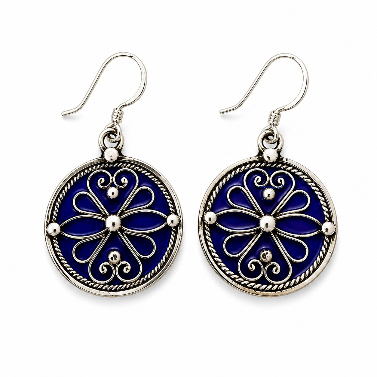 Djedjiga Earrings - Amazigh Silver Heritage Jewelry