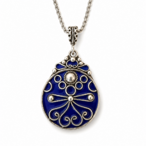 Djedjiga Necklace – Amazigh Silver Pendant Jewelry