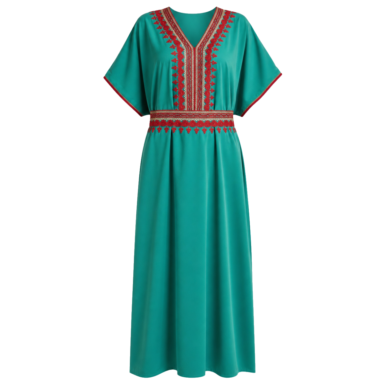 farasha Belt - Teal Geometric Waist Accessory