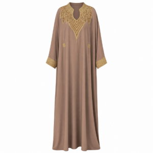 Gandoura Belt – Taupe Motif Waist Accessory