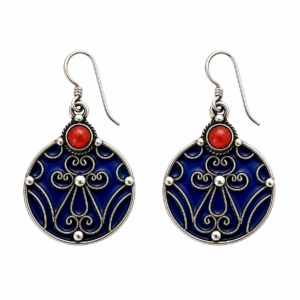 Ghnima Earrings – Amazigh Silver Heritage Jewelry