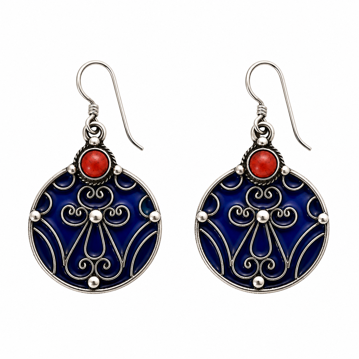 Ghnima Earrings - Amazigh Silver Heritage Jewelry