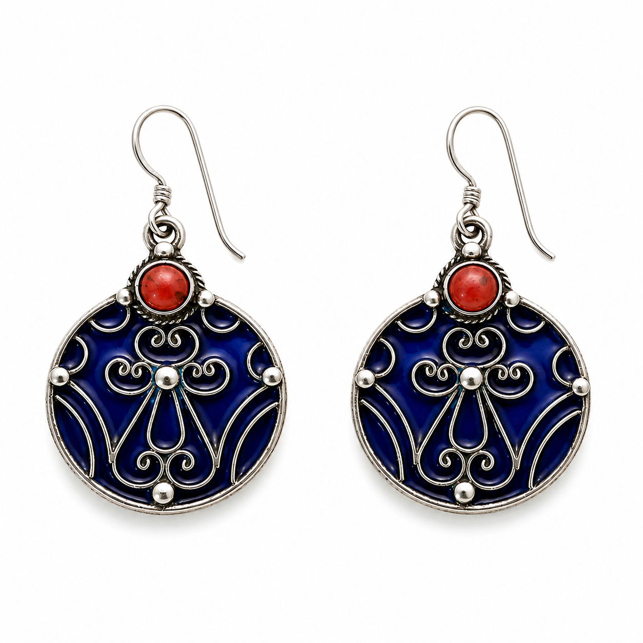 Ghnima Earrings - Amazigh Silver Heritage Jewelry