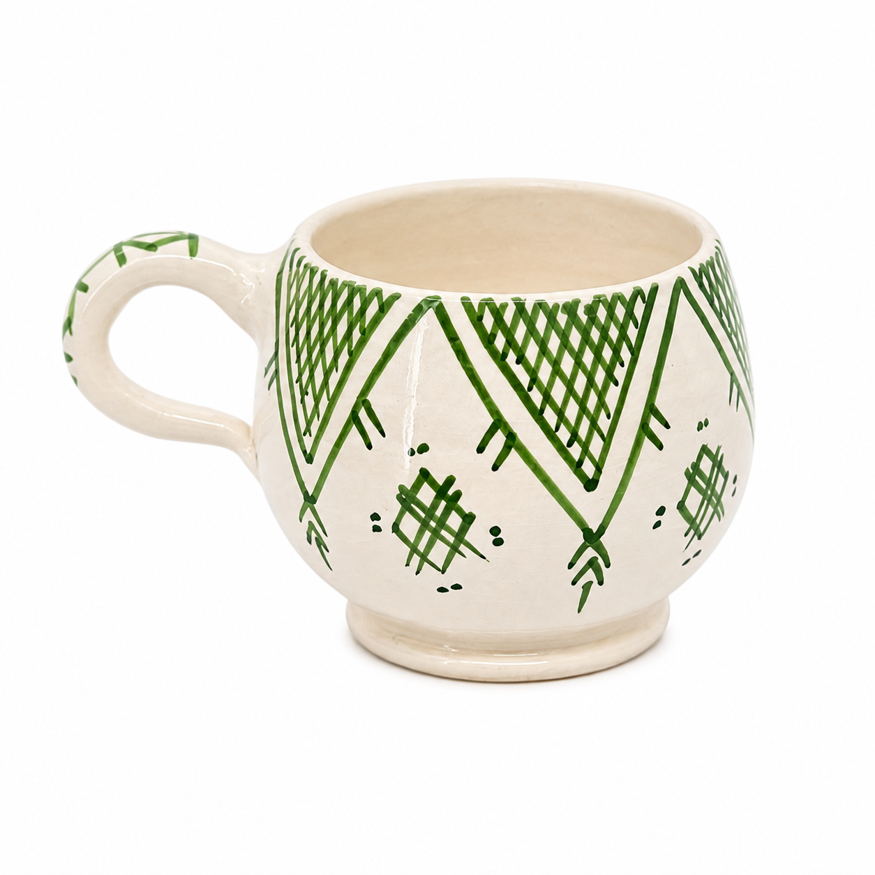 grand Mug - Amazigh Blue Motif Decorative Pottery
