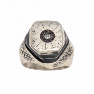 Handmade Berber Ring: Tribal Jewelry, Size 14 US
