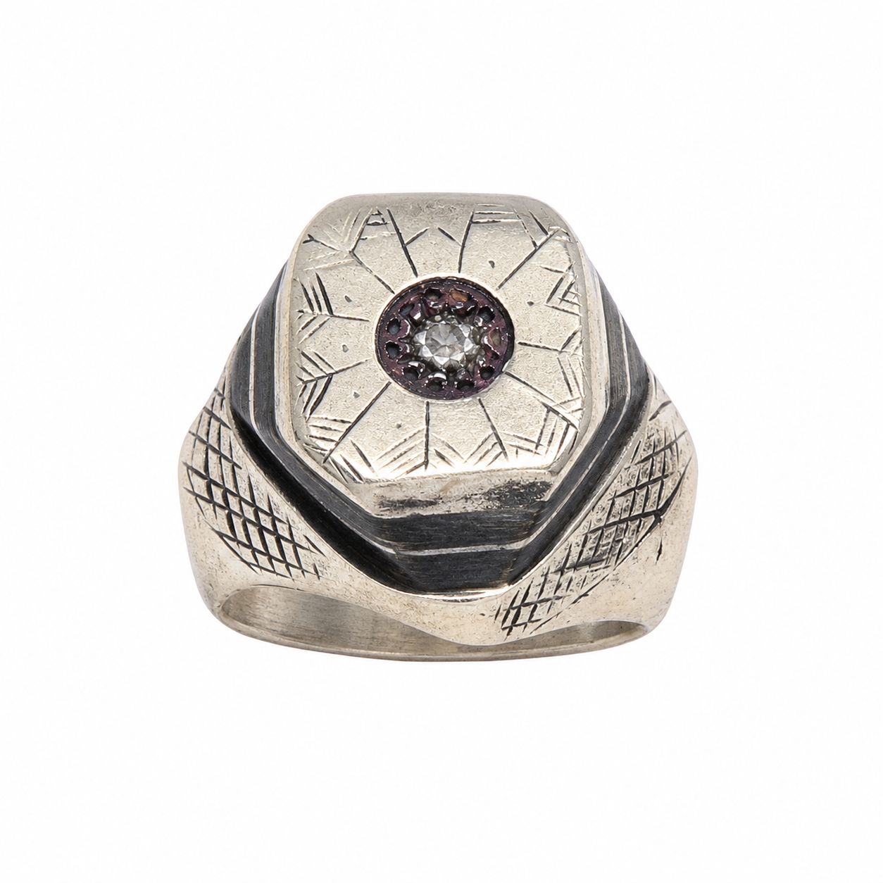 Handmade Berber Ring: Tribal Jewelry, Size 14 US