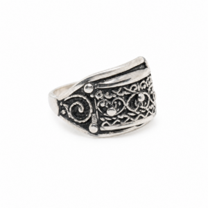 Handmade Berber Ring: Tribal Silver Boho Jewelry
