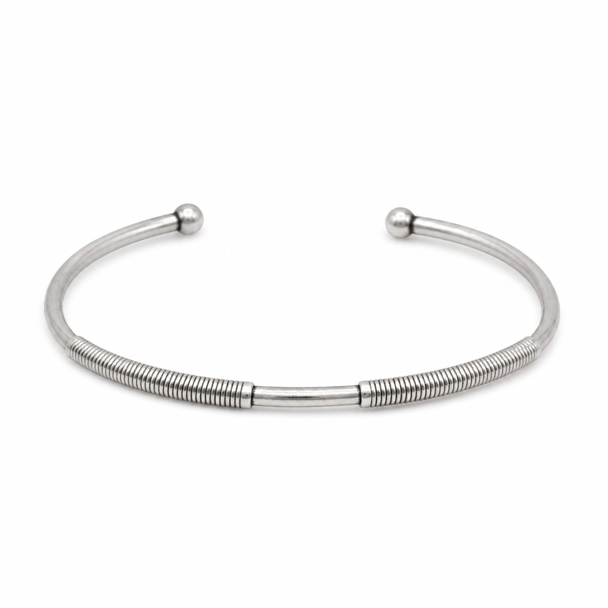 Handmade Berber Silver Cuff Bracelet: Adjustable Unisex Boho Jewelry