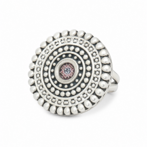 Handmade Berber Silver Plated Ring: Tribal Jewelry