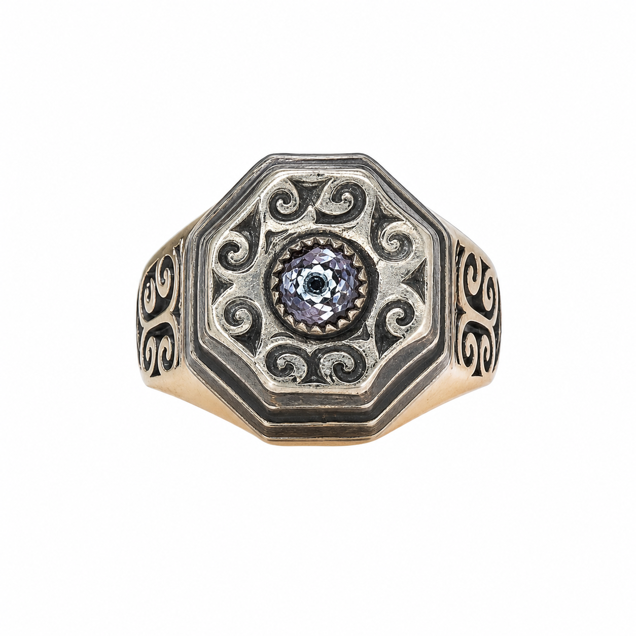 Handmade Berber Silver Ring: Tribal Jewelry, Size 9