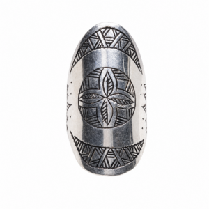 Handmade Berber Silver Ring: Tuareg Sterling African Long Engraved Tribal Ethnic Boho Jewelry
