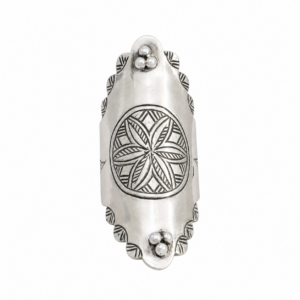 Handmade Berber Silver Ring: Tuareg Sterling African Long Engraved Tribal Ethnic Boho Jewelry