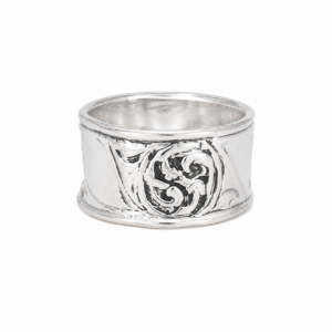 Handmade Berber Sterling Silver Wide Band Ring: Tribal statement Simple Jewelry